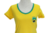 Camiseta Feminina Em Algodão, Seleção Brasileira, Tam. P na internet