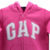 BLUSA DE MOLETOM COM CAPUZ - GAP KIDS - COR DE ROSA - ORIGINAL na internet