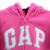 BLUSA DE MOLETOM COM CAPUZ - GAP KIDS - COR DE ROSA - ORIGINAL - comprar online