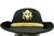 Chapéu de serviço de oficial feminina da U.S. Army Marca Kingform Cap the Luxe New York, Tam. 22 1/2 - buy online