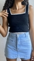 Cropped Tricot Decote Quadrado - comprar online