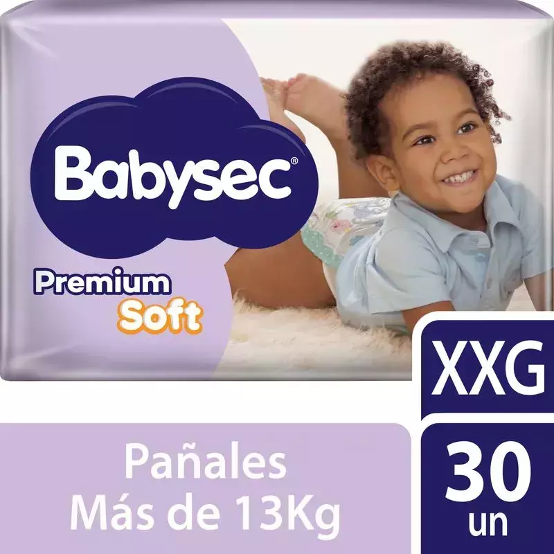 Pañales Babysec Premium Soft XXG 30 Unidades