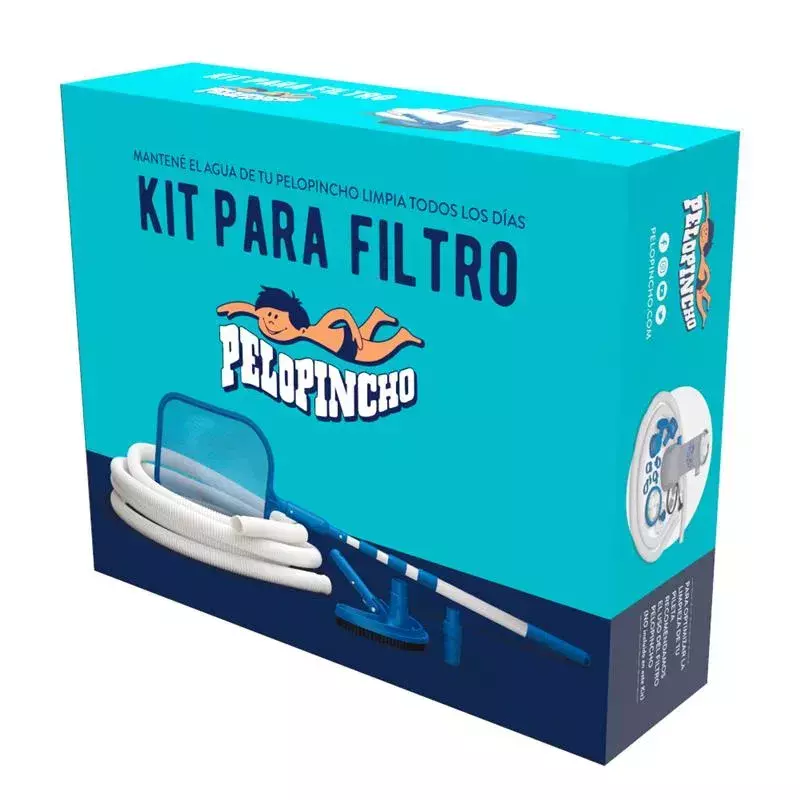 Kit Limpieza Pelopincho Barrefondo Saca Bicho Manguera Barra