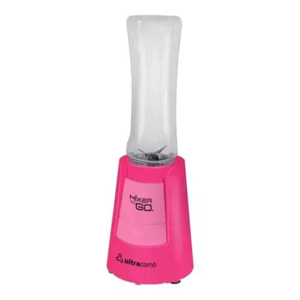 Licuadora Portátil Ultracomb Mixer To Go Lc-2203 600 Ml Rosa Con Jarra De Plástico 220v