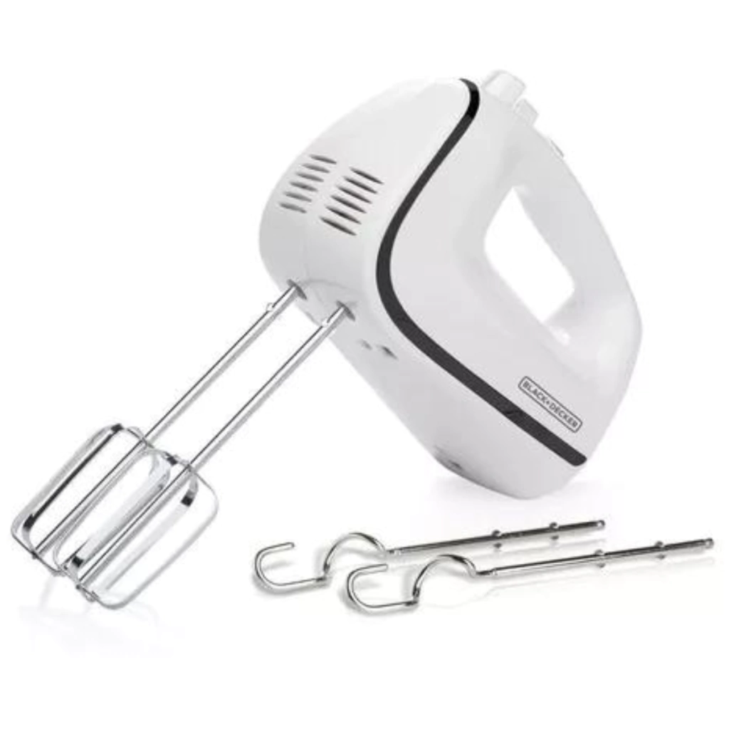 Batidora de mano Black+Decker MX1002 blanca 220 V