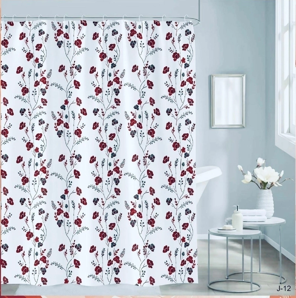 Cortina De Baño Estampada City Blanco 180x180CM