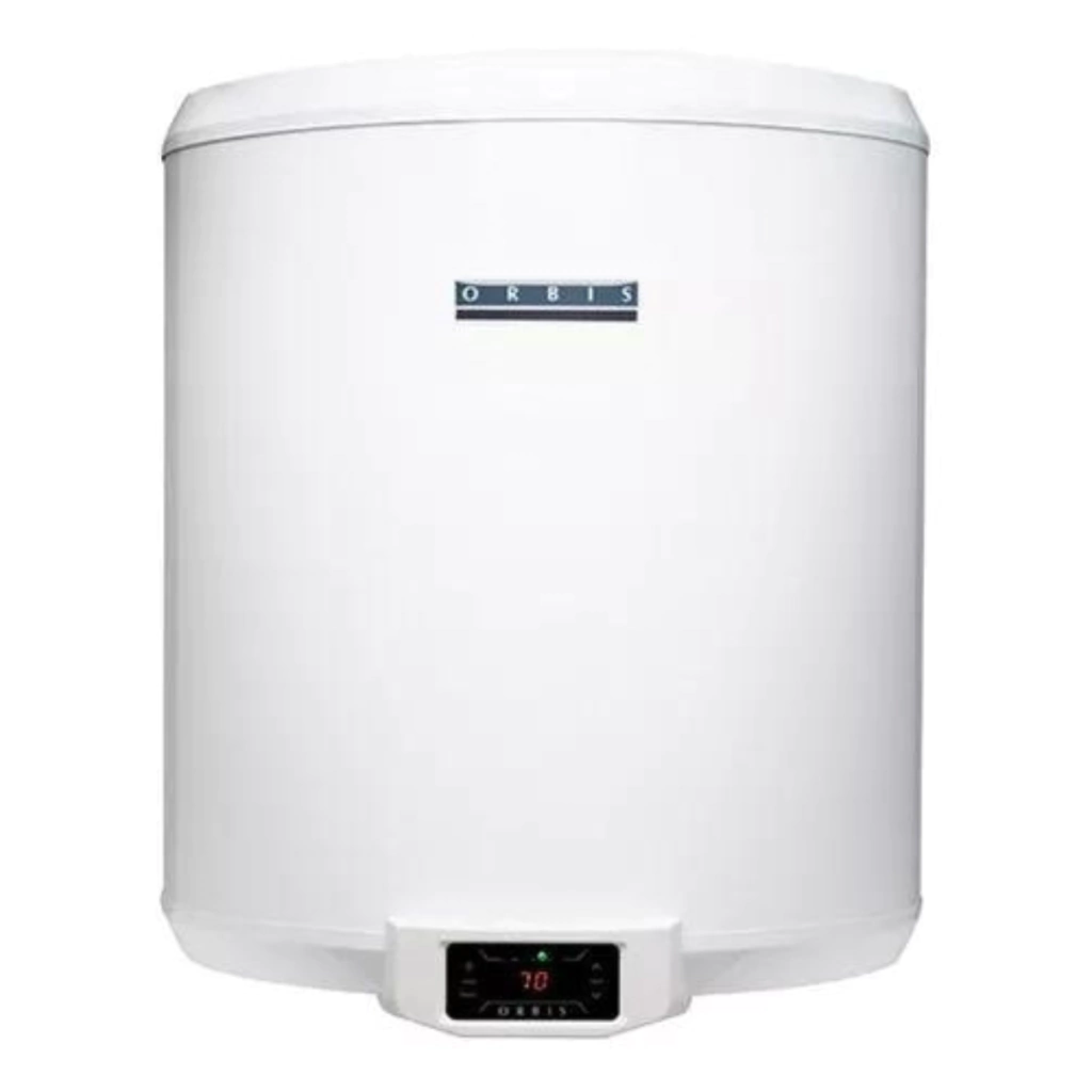 Termotanque Electrico Carga Inf Digital 50l Orbis 0050no Color Blanco