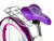 TOPMEGA FLEXYGIRL RODADO 20 NENA BLANCA ROSA CON CANASTO Y PARRILLA - 360 bikestore