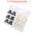 Pack Broche Medialuna Blanco o Negro X6 Unidades 2X2,5cm TRENDY - comprar online