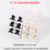 Pack Broche Moño X6 Unidades 2X2cm Blanco o Negro TRENDY - comprar online