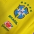 Imagem do Camsia Seleção Brasileira I 22/23 Nike Torcedor Masculina - Amarela com detalhes em verde com todos os patrocinios