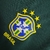 Imagem do Camisa Goleiro Seleção Brasileira Retrô 1998 Nike Torcedor Masculina - Verde escuro com detalhes em branco e amarelo