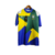 Camisa Seleção Brasileira Retrô 91/94 Umbro Torcedor Masculina - Detalhes em verde,amarelo,e azul