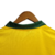 Camisa Seleção Brasileira Retrô I 88/90 Topper Torcedor Maculina - Amarela com gola verde