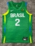 Camiseta Regata Basquete Brasil Olimpíadas 2024 Paris Verde 2024-25 Nike