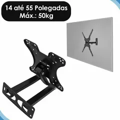 Suporte Tv Articulado 14 A 55 Polegadas Ate 50kg (STO29)