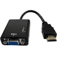 CONVERSOR CABO ADAPTADOR HDMI PARA VGA PLUG AND PLAY COM SAIDA DE ÁUDIO (3097)