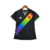 Camisa Vasco da Gama II Edição Especial LGBTQIAPN 23/24 KAPPA FEMININA - Preta com detalhes na faixa nas cores de um Arco-íris