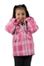 JAQUETA XADREZ RVRA KIDS ROSA - comprar online