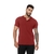 CAMISETA GOLA HENLEY PIQUET COMFORT VERMELHA