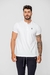 CAMISETA GOLA HENLEY BRANCO EGIPCIA