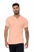 CAMISETA GOLA HENLEY PIQUET COMFORT ROSA