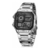 Relógio Casio Masculino Word Time Prata Quadrado Cor Da Correia Prateado