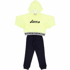 Conjunto Neon LOVE Cropped - Mulli Kids