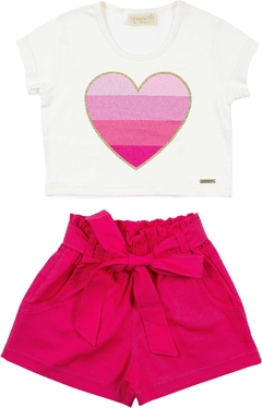 Conjunto Coração Pink - comprar online