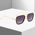 Óculos de sol com moldura quadrada punk para homens e mulheres Tony Stark ócul on internet