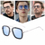 Óculos de sol com moldura quadrada punk para homens e mulheres Tony Stark ócul on internet