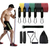Kit Tubing Elástico Extensor 11 itens Musculação Treinamento Funcional - Clube 8
