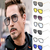 Óculos de sol com moldura quadrada punk para homens e mulheres Tony Stark ócul - comprar online