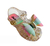 Sandália Infantil Juju Baby Laço Tie Dye Rosa Glitter Moda Infantil Calçados