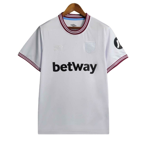 Camisa Masculina West Ham II - Away 23/24 - torcedor - branca