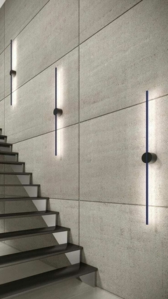 Imagen de Lámpara Led 1m Pared Aplique Luz Líneal Impermeable Exterior o Interior 360° Modelo Multiángulos Reloj