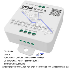 Mini Controlador Para Alexa y Google. Accesorio Para Tira Led Secuenciales 24V - comprar en línea