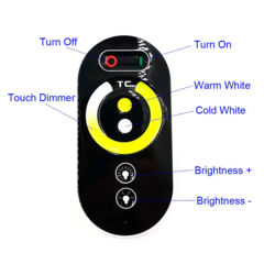 Controlador CCT con Control Tactil Dimmer Atenuable 12V/24V - Luxby Iluminacion