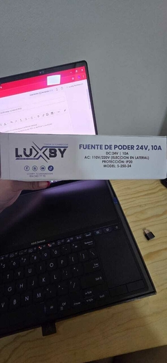 Fuente de Poder 24V, 10A (110V o 220V elegir al lateral) IP20 en internet