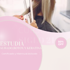 Curso de alisado, botox y keratina