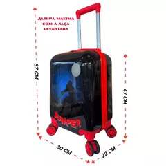 Mala de viagem escolar infantil menino de rodinhas bordo resistente abs - Cruzeiro - comprar online