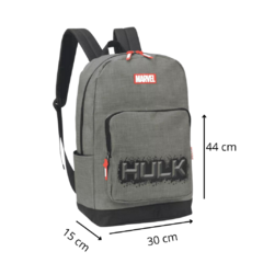 Mochila Grande Casual Hulk Reforçada Juvenil Os Vingadores Cor Verde Desenho do tecido Incrível Hulk - comprar online