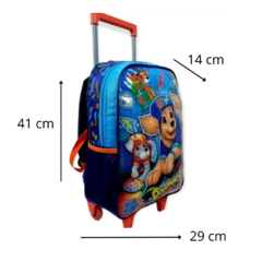 Kit Mochila De Rodinha Escolar Infantil Doguinhos Radicais-Clio Stylo Azul - loja online