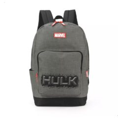 Mochila Grande Casual Hulk Reforçada Juvenil Os Vingadores Cor Verde Desenho do tecido Incrível Hulk