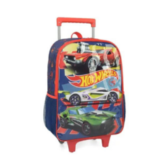 Kit Mochila de Rodinhas Lancheira Luxcel Hotwheels Azul - comprar online