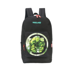 Mochila de Costas Hulk Preto Avengers Marvel - Luxcel