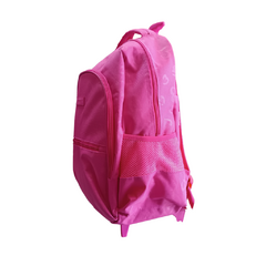 Imagem do Mochila De Carrinho Feminina Escolar Skeet Pink e Turquesa