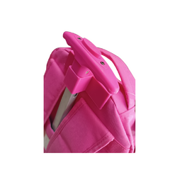 Mochila De Carrinho Feminina Escolar Skeet Pink e Turquesa