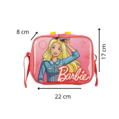 Kit Mochila Escolar Rodinhas + Lancheira Barbie - Luxcel