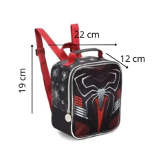 Kit Mochila Rodinha Infantil Masculino Grande Aranha Menino C/Alça Lancheira Estojo Dark Spider - Tanimil Bolsas Bagagens Mochilas e acessórios